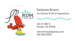 Front of RDM business card