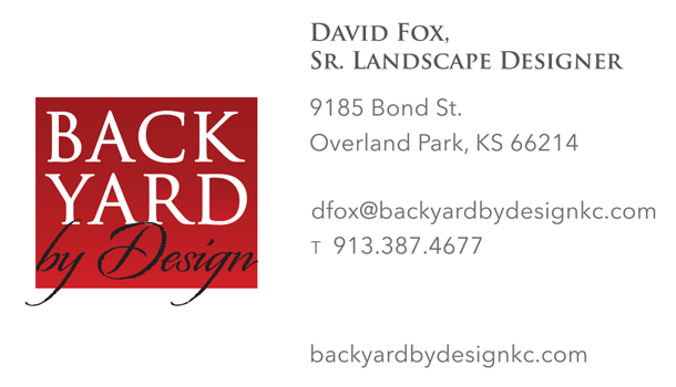 Backyard by Design business card front